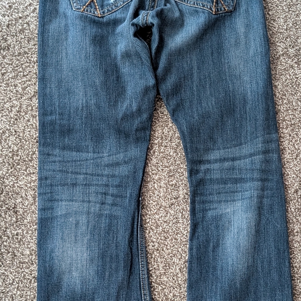 Wrangler 20X Men's Dark Blue Bootcut Jeans 30x29 - Picture 7 of 8